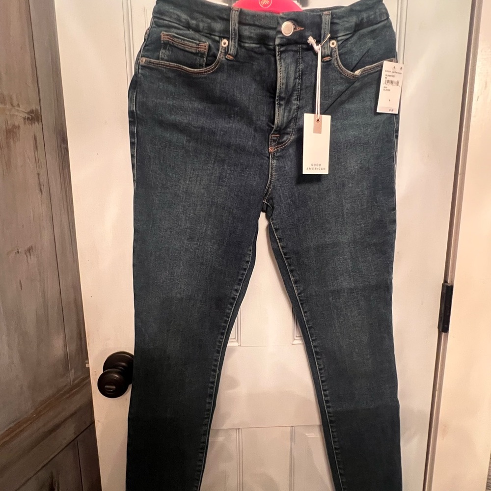 Good American Dark Indigo Skinny Jeans